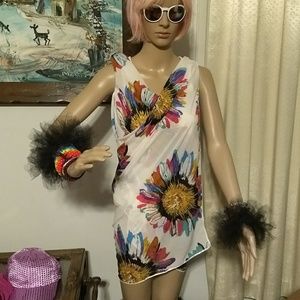 FLORAL WRAP DRESS - Festival Rave Beach Fashion